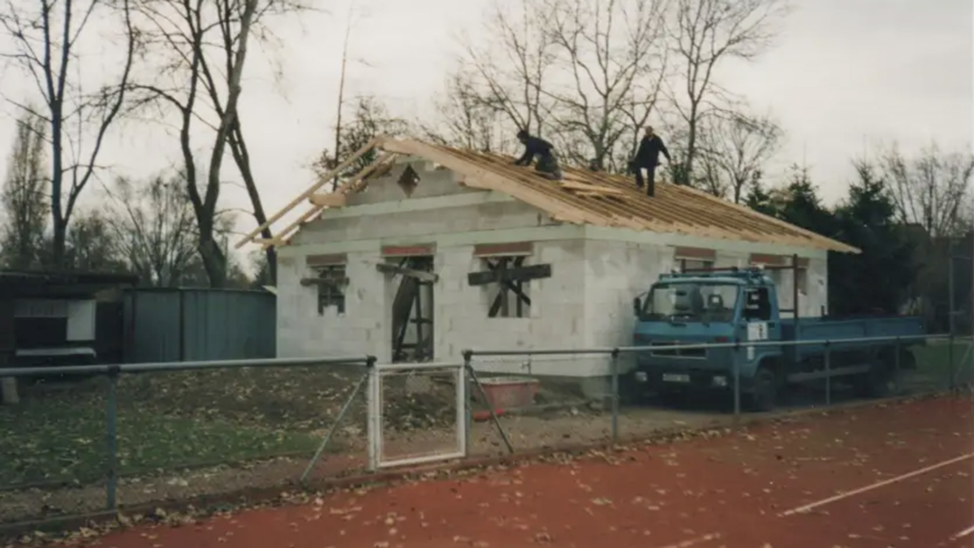 tennishaus rohbau